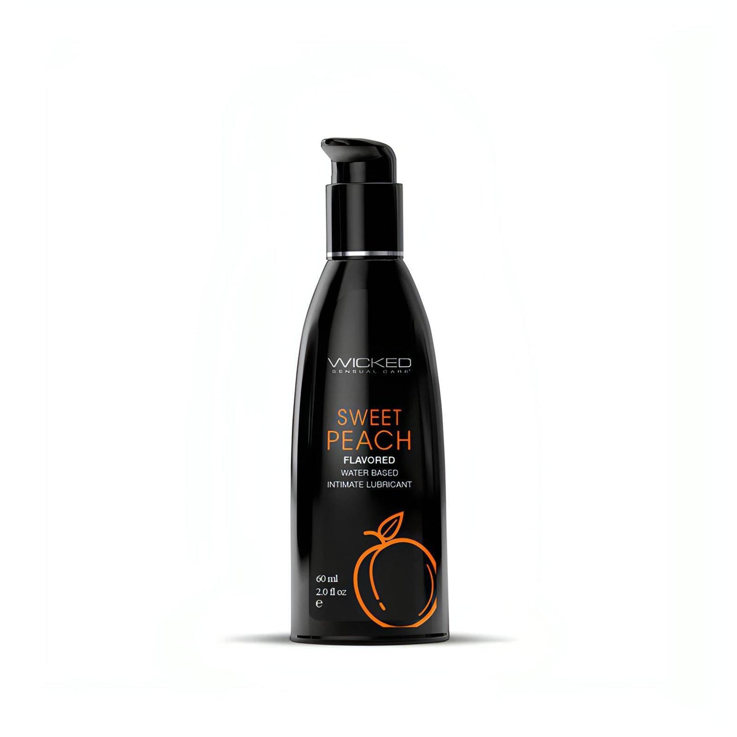 Wicked Aqua Sweet Peach - Sweet Peach Flavoured Water Based Lubricant - 60 ml (2 oz) Bottle - Btantalized.com.au