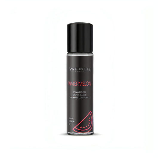 Wicked Aqua Watermelon - Watermelon Flavoured Water Based Lubricant - 30 ml (1 oz) Bottle - Btantalized.com.au