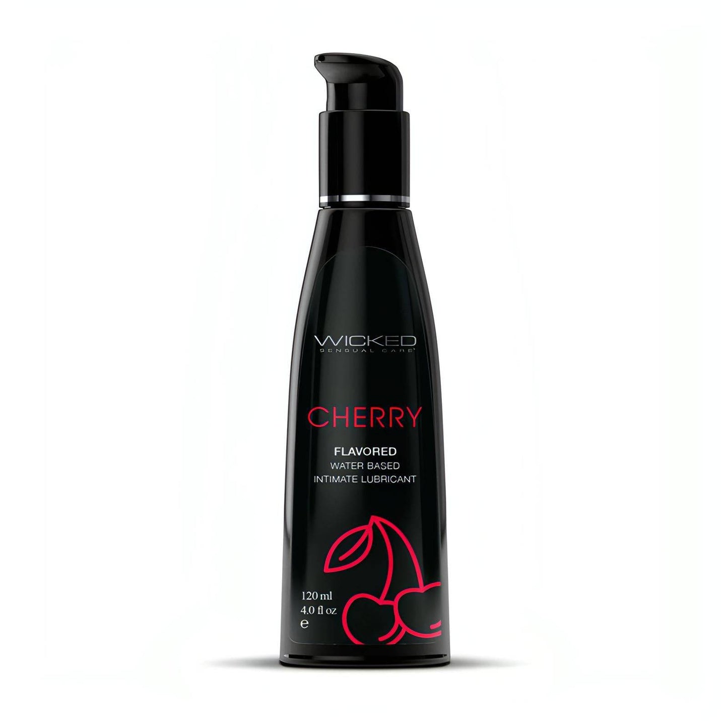 Wicked Aqua Cherry - Cherry Flavoured Water Based Lubricant - 30 ml (1 oz) Bottle - Btantalized.com.au