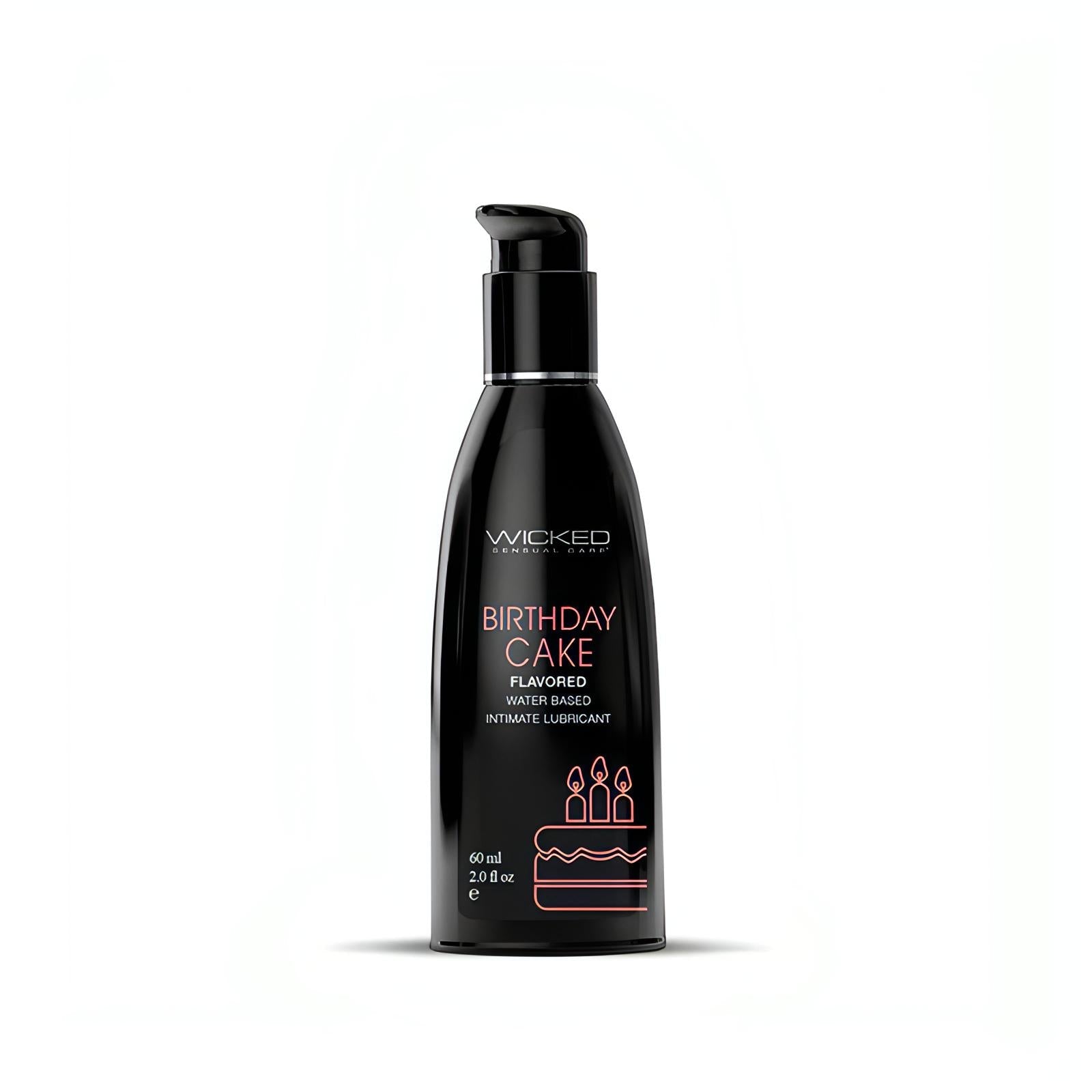 Wicked Aqua Birthday Cake - Cake Flavoured Water Based Lubricant - 60 ml (2 oz) Bottle - Btantalized.com.au