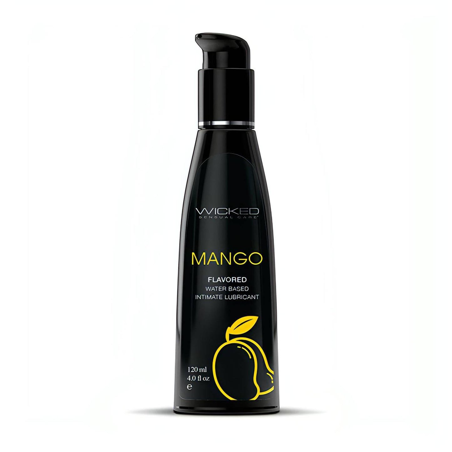 Wicked Aqua Mango - Mango Flavoured Water Based Lubricant - 120 ml (4 oz) Bottle - Btantalized.com.au