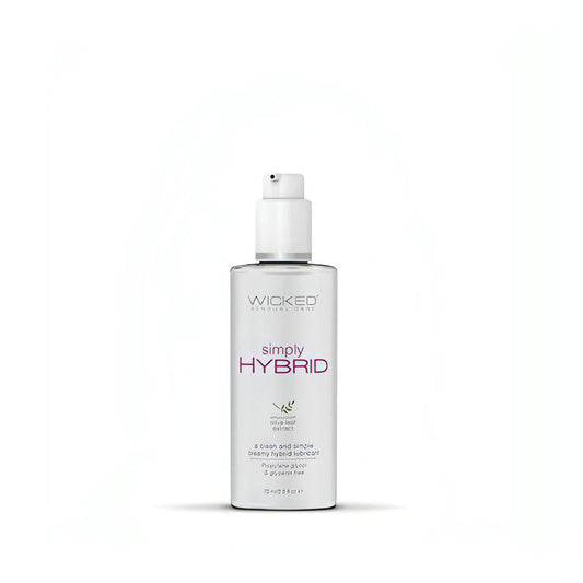 Wicked Simply Hybrid - Water & Silicone Blended Lubricant - 70 ml (2.3 oz) Bottle - Btantalized.com.au