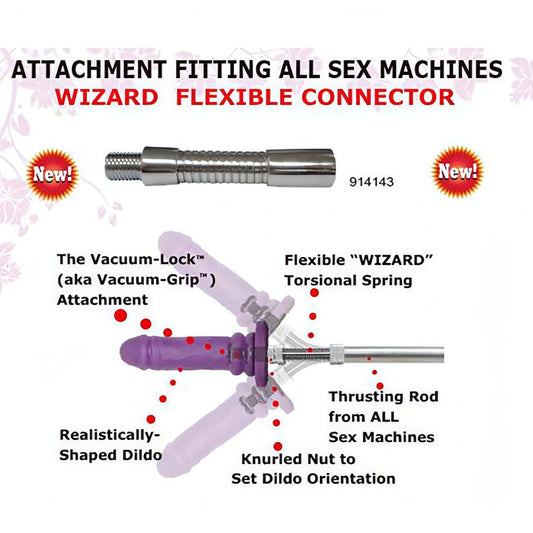 MyWorld Wizard Flexible Connector - Attachement for MyWorld sex machines - Btantalized.com.au