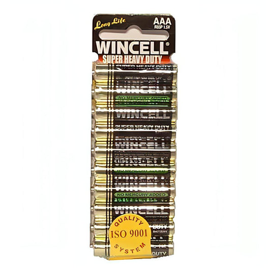 Wincell Aaa Super Heavy Duty Batteries - Super Heavy Duty Batteries - AAA 10 Pack - Btantalized.com.au