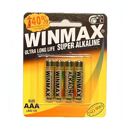 Winmax Aaa Super Alkaline Batteries - Super Alkaline Batteries - AAA 4 Pack - Btantalized.com.au