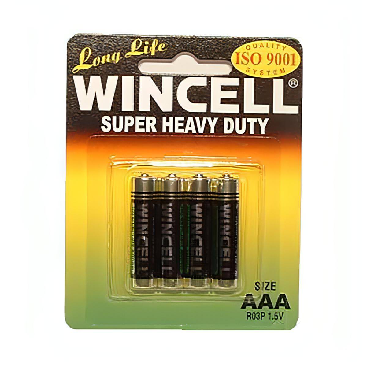Wincell Aaa Super Heavy Duty Batteries - Super Heavy Duty Batteries - AAA 4 Pack - Btantalized.com.au