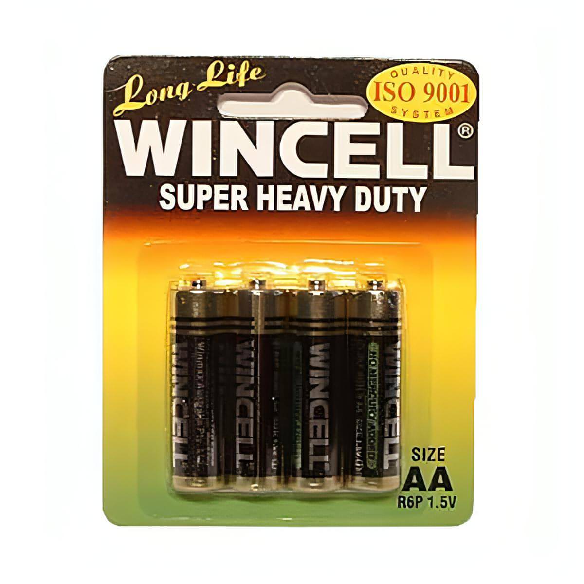 Wincell Aa Super Heavy Duty Batteries - Super Heavy Duty Batteries - AA 4 Pack - Btantalized.com.au
