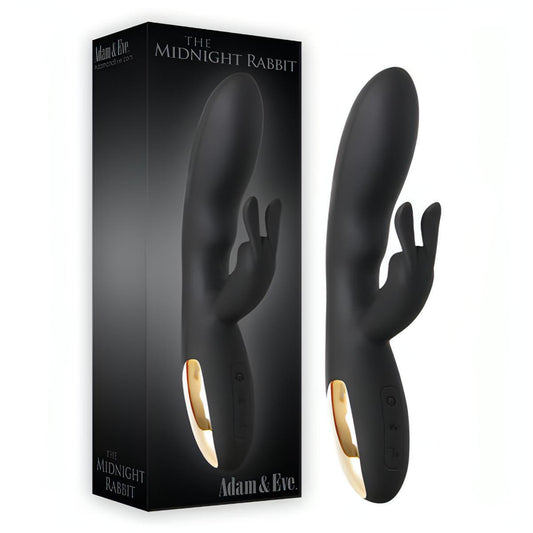 Adam & Eve The Midnight Rabbit -  20.3 cm (8'') Rabbit Vibrator - Btantalized.com.au