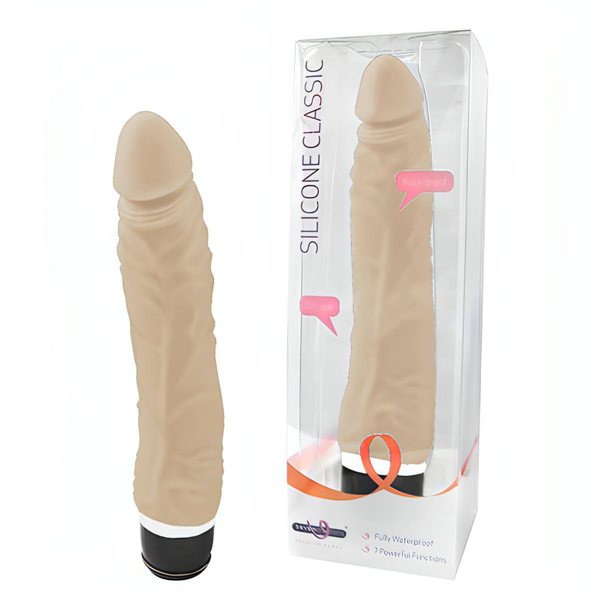 Silicone Classic -  17.8 cm (7'') Vibrator - Btantalized.com.au