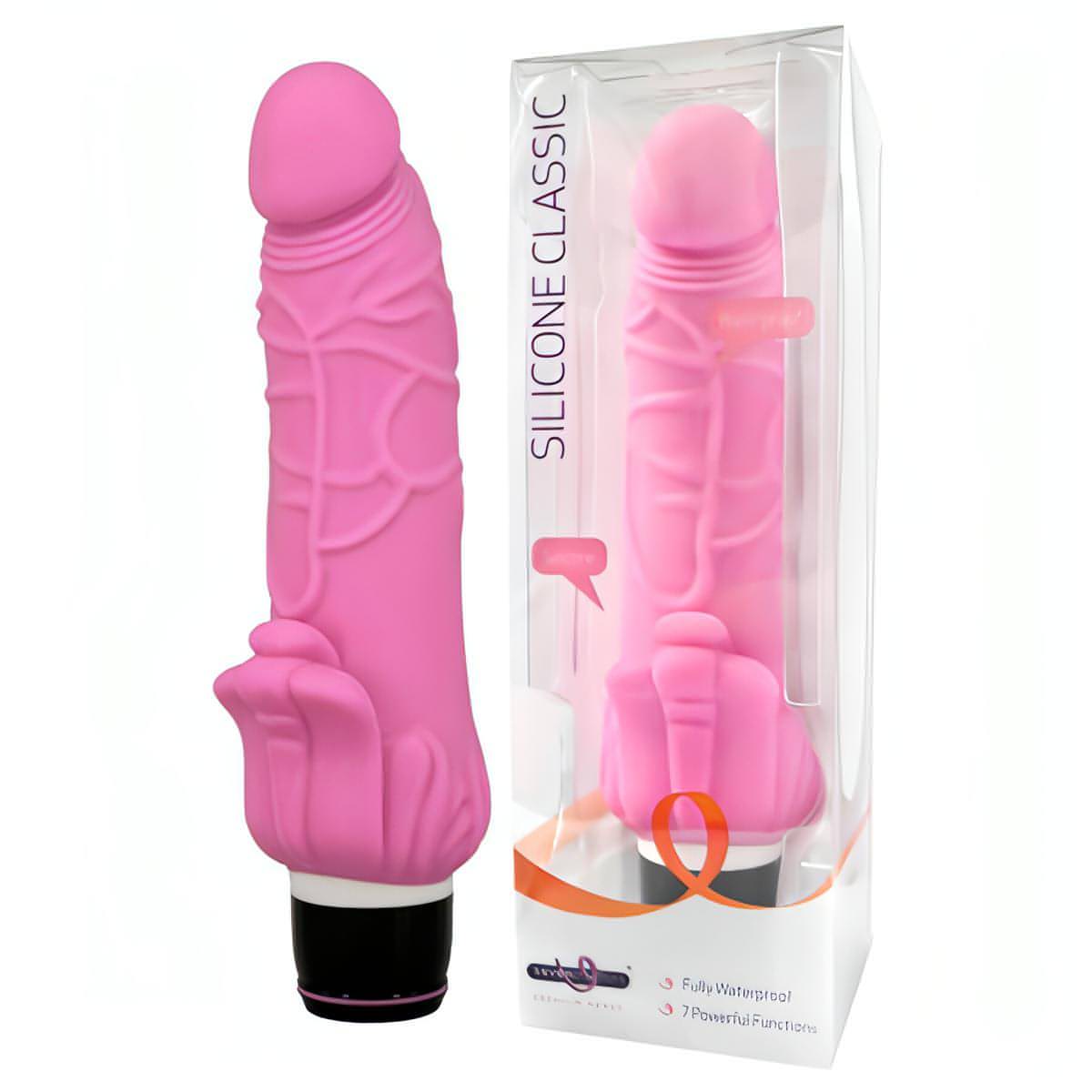 Silicone Classic -  19 cm (7.5'') Vibrator - Btantalized.com.au