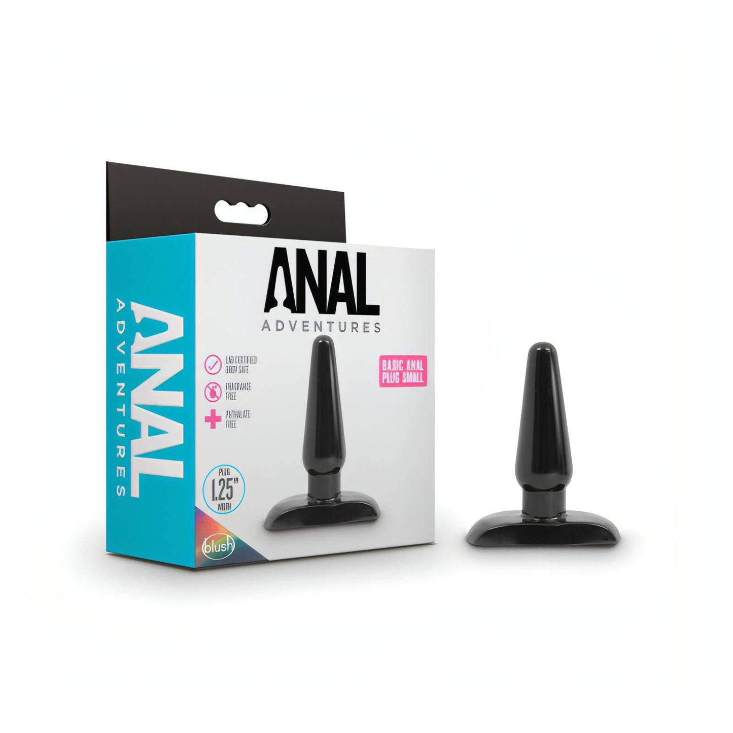 Anal Adventures Basic Anal Plug - Small -  10.8 cm Butt Plug - Btantalized.com.au