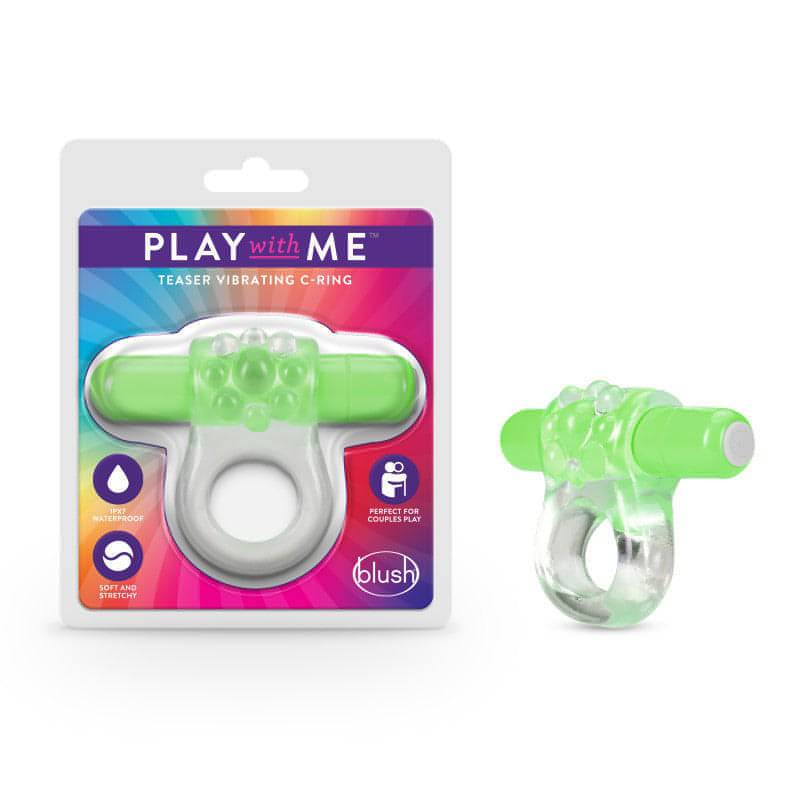 Play With Me Teaser Vibrating C-Ring - G - - Btantalized.com.au