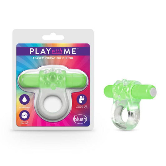 Play With Me Teaser Vibrating C-Ring - G - - Btantalized.com.au