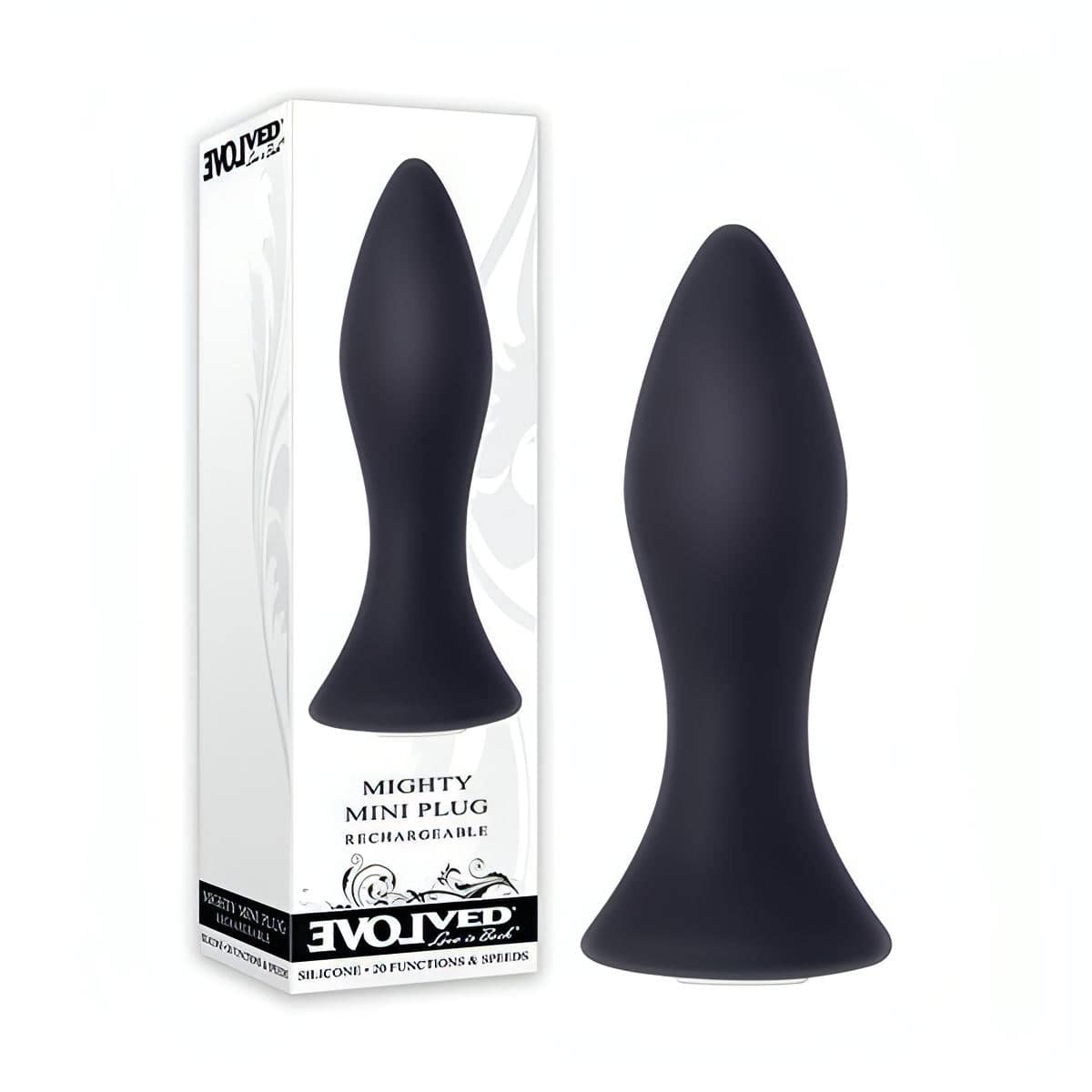 Evolved Mighty Mini Plug -  8.9 cm (3.5'') USB Rechargeable Butt Plug - Btantalized.com.au