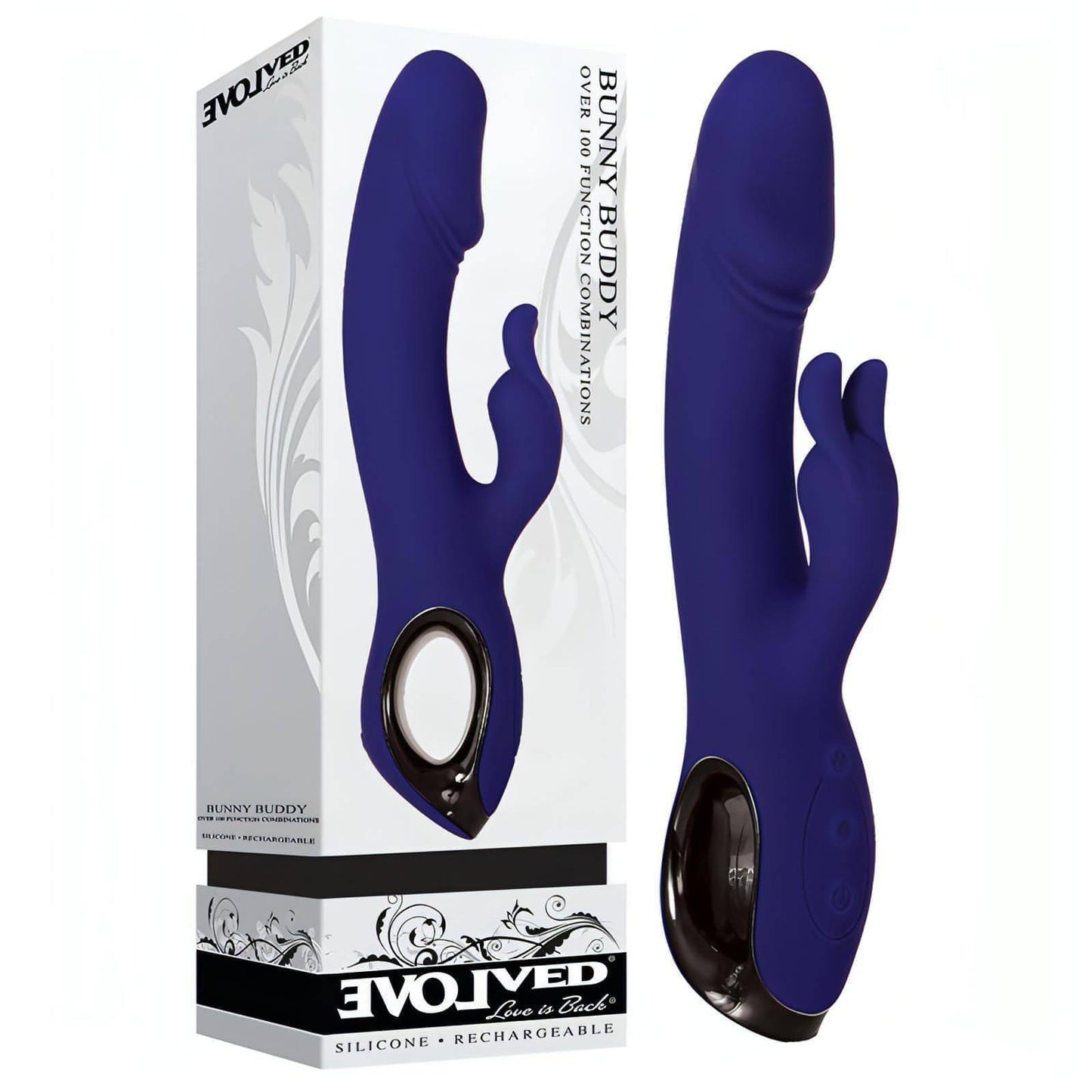 Evolved Bunny Buddy -  22.2 cm USB Rechargeable Rabbit Vibrator - Btantalized.com.au