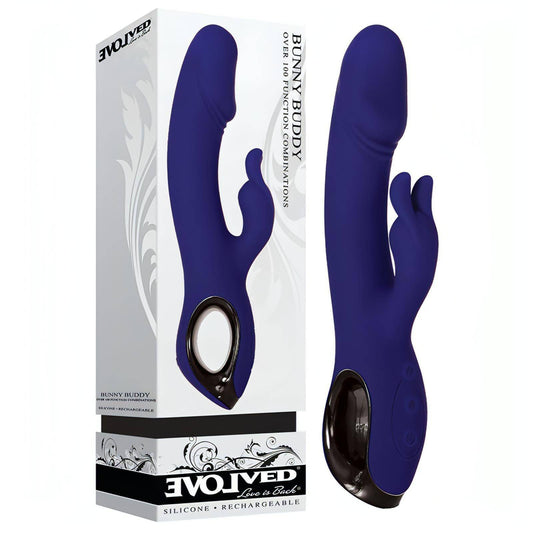 Evolved Bunny Buddy -  22.2 cm USB Rechargeable Rabbit Vibrator - Btantalized.com.au