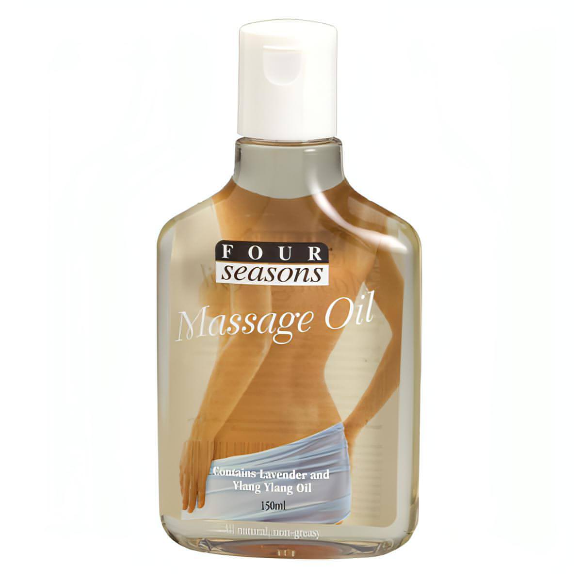 Four Seasons Massage Oil - Ylang & Lavender Massage Oil - 150 ml Bottle - Btantalized.com.au