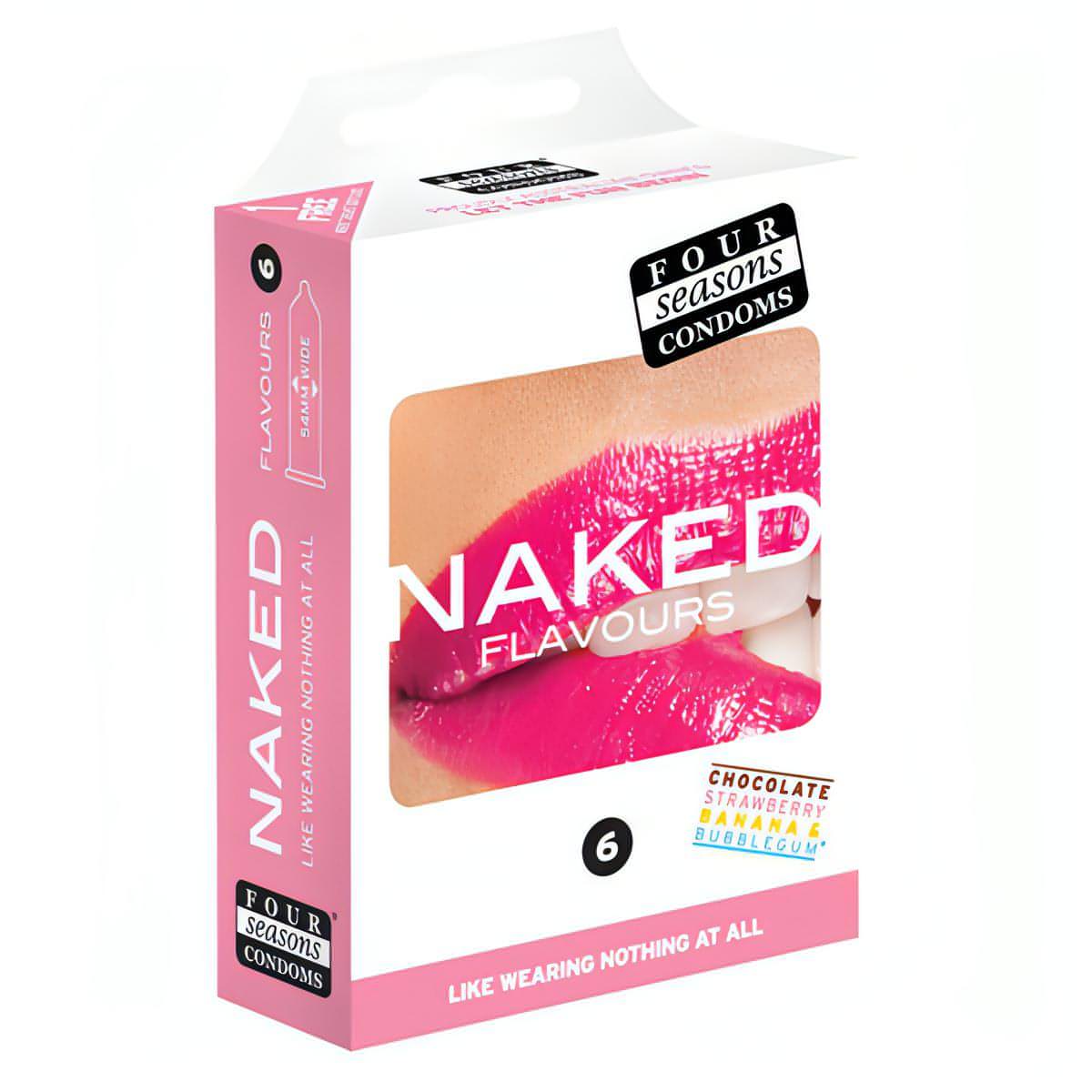 Naked Flavours - Ultra Thin Flavoured Condoms - 6 Pack - Btantalized.com.au