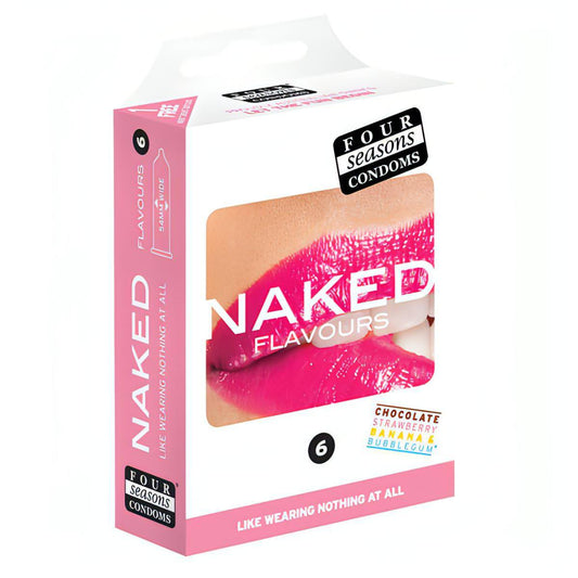 Naked Flavours - Ultra Thin Flavoured Condoms - 6 Pack - Btantalized.com.au