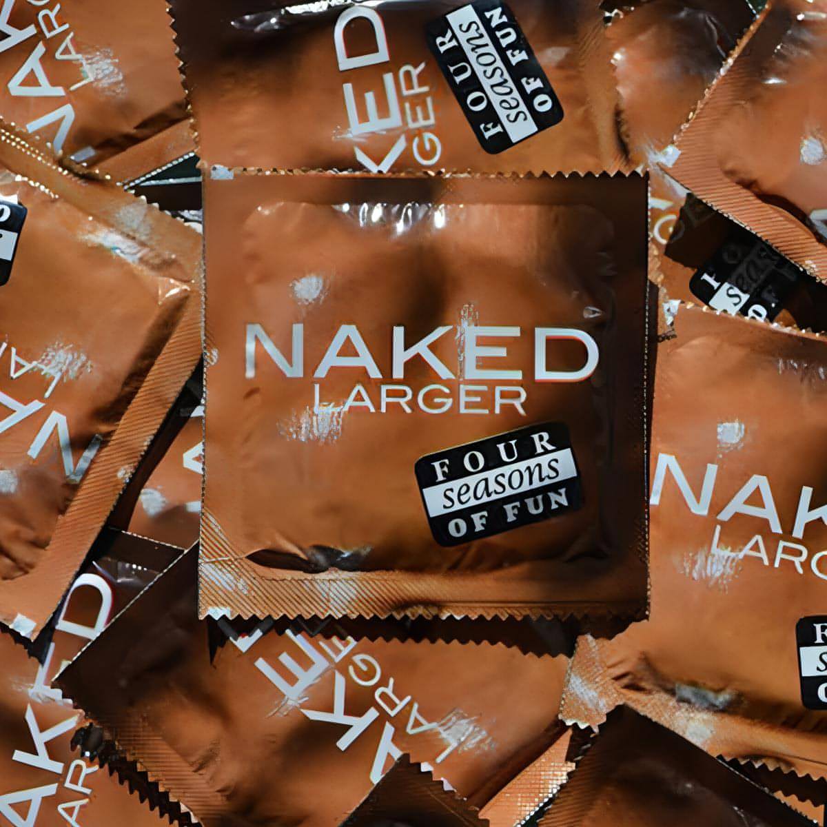 Four Seasons Naked Larger Condoms - Bulk Box of 144 - Btantalized.com.au