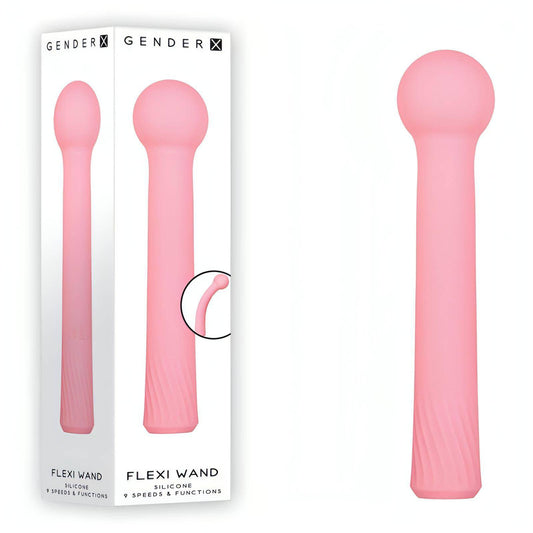 Gender X FLEXI WAND -  16.6 cm USB Rechargeable Vibrator - Btantalized.com.au