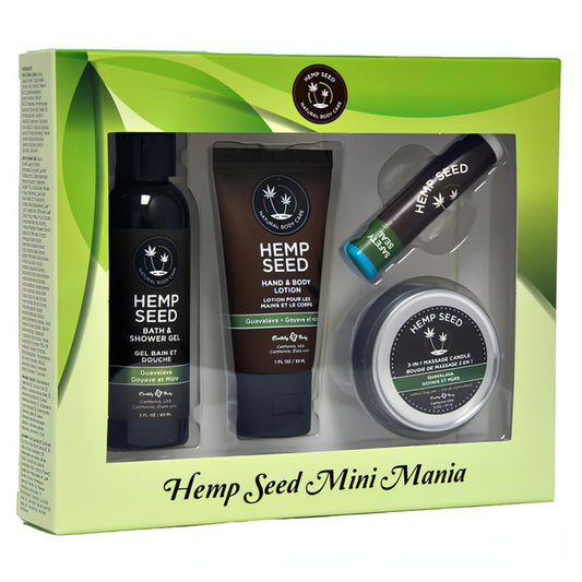 Hemp Seed Mini Mania - Guavalava (Guava & Blackberry) Scented Lotion Kit - 4 Piece Set - Btantalized.com.au