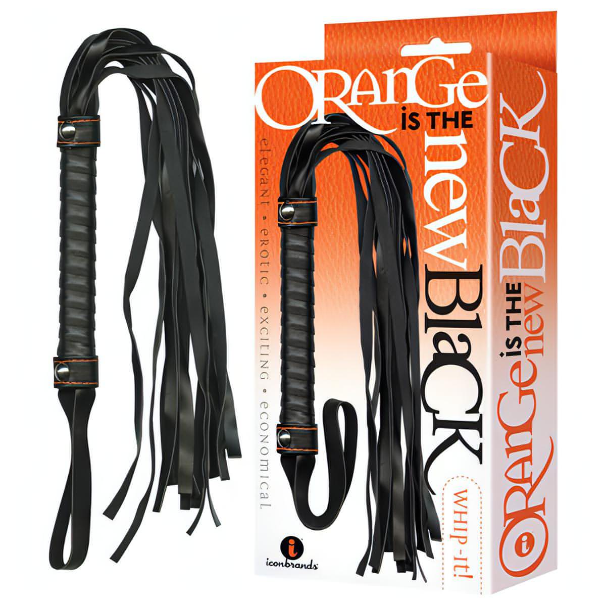 Orange Is The New Black - Whip-it! - Black Flogger Whip - Btantalized.com.au