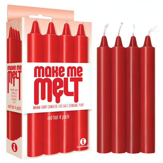 Make Me Melt Drip Candles -  Hot Drip Candles - 4 Pack - Btantalized.com.au