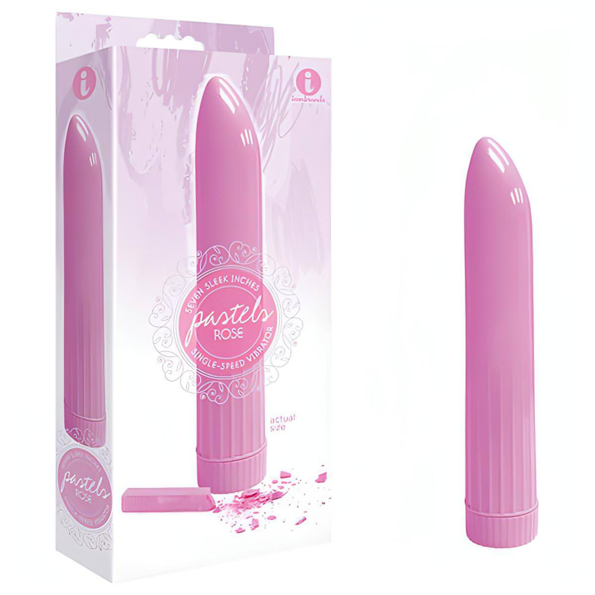 The 9's Pastel Vibes - Rose  17.8 cm (7'') Vibrator - Btantalized.com.au
