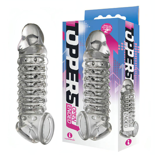 The 9's Toppers Open Ended -  Penis Extension Sleeve - Btantalized.com.au