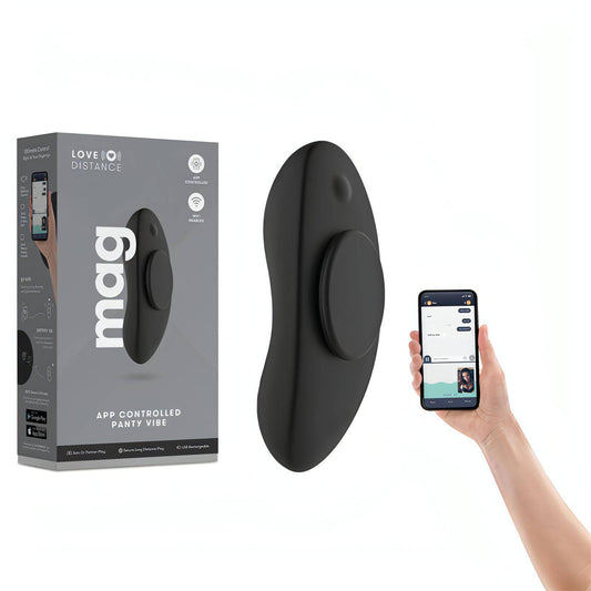 Love Distance MAG -  Rechargeable Panty Vibrator with App Control - Btantalized.com.au