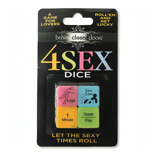 Behind Closed Doors - 4 Sex Dice - Dice Game for Couples - Btantalized.com.au