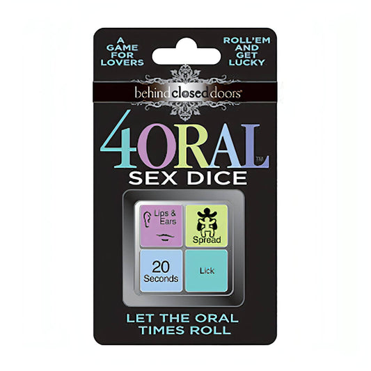 Behind Closed Doors - 4 Oral Sex Dice - Lovers Dice Game - Btantalized.com.au