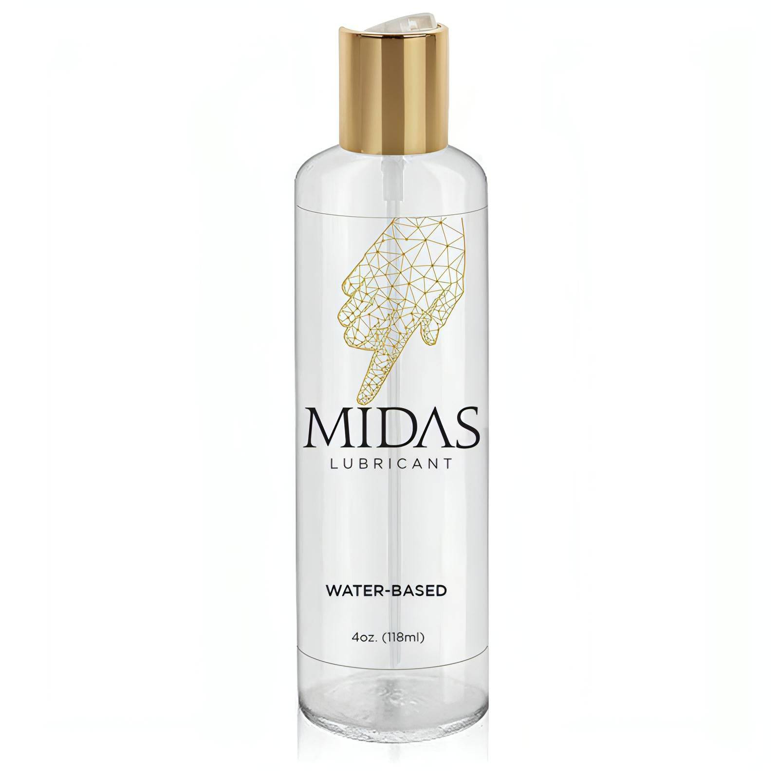 Midas Water Based Lube - Water Based Lubricant - 118 ml Bottle - Btantalized.com.au