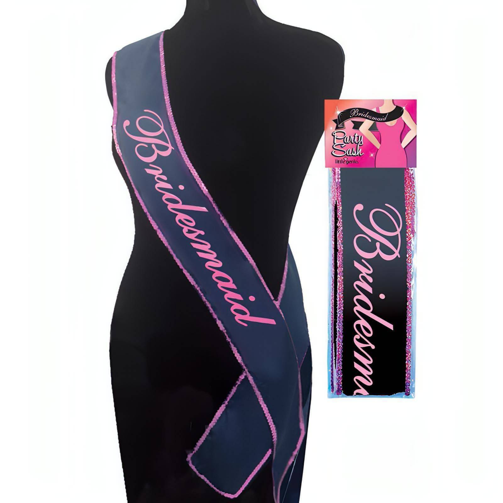 The Bride's Maid Sash - White Hens Party Sash - Btantalized.com.au