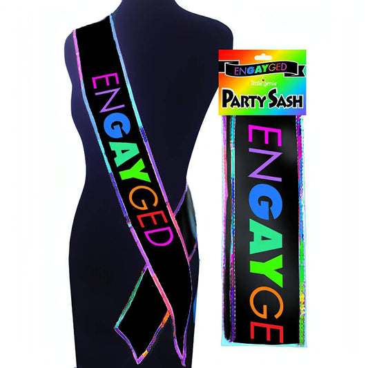 EnGAYged Sash - Novelty Sash - Btantalized.com.au
