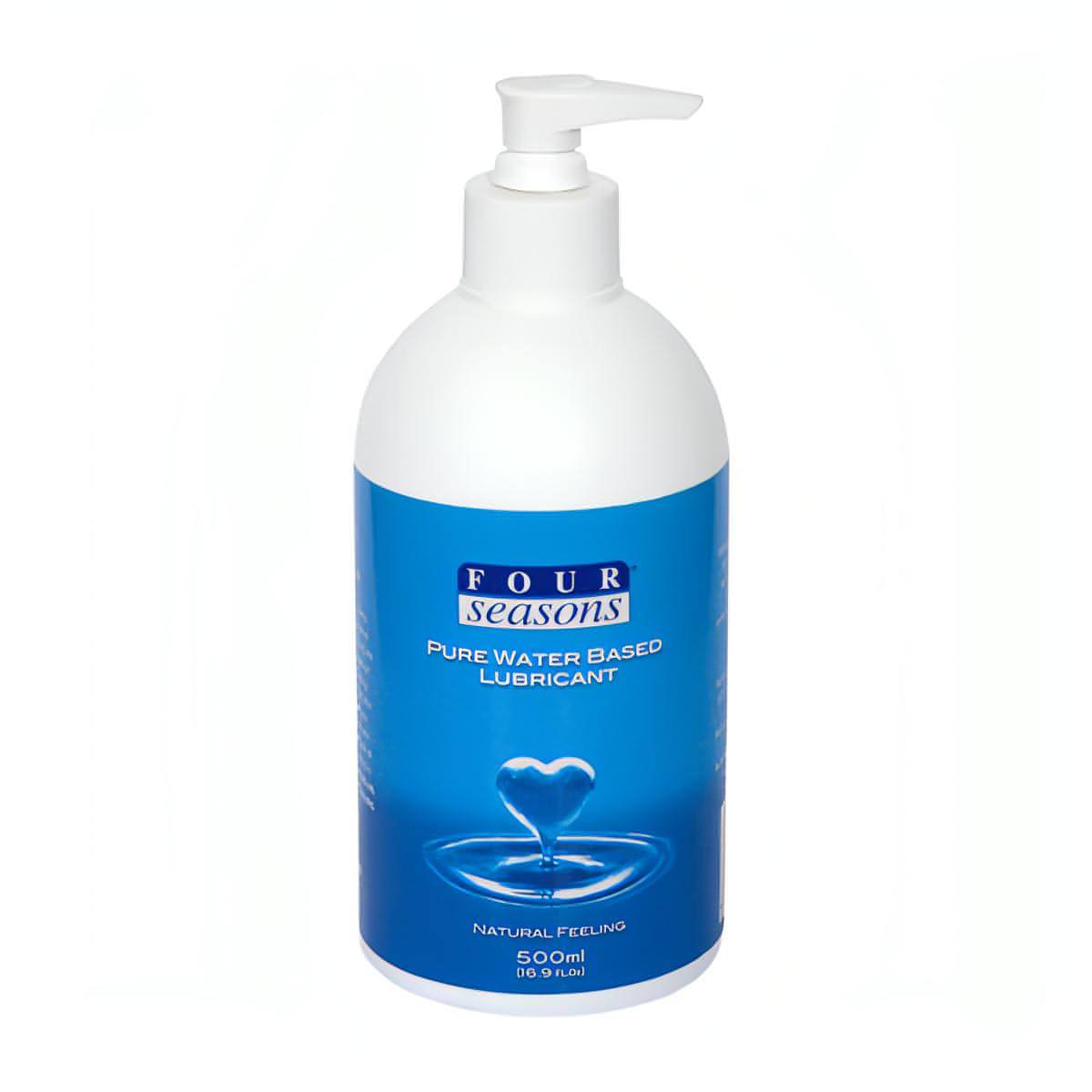 Four Seasons Personal Lubricant - Water Based Personal Lubricant - 500 ml Pump Pack Bottle - Btantalized.com.au