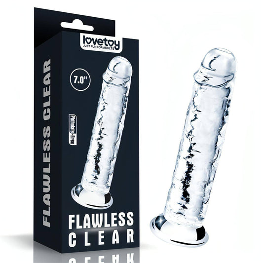 Flawless  Dildo 7'' -  17.8 cm Dong - Btantalized.com.au
