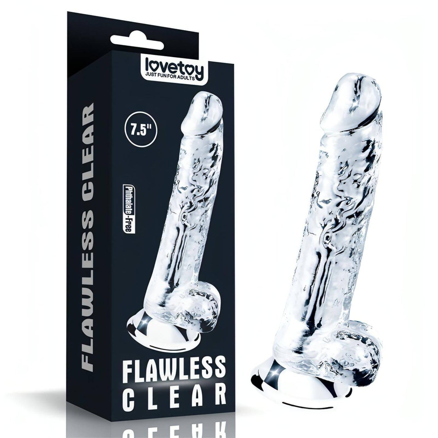 Flawless  Dildo 7.5'' -  19 cm Dong - Btantalized.com.au