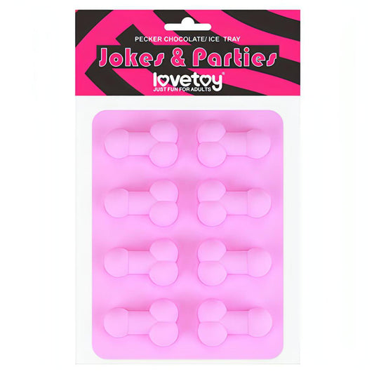 Jokes & Parties Pecker Chocolate/Ice Tray - Silicone Tray - Makes 8 Dickies - Btantalized.com.au
