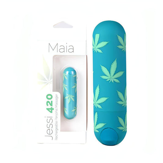 Maia Jessi 420 - Emerald  7.6 cm USB Rechargeable Bullet - Btantalized.com.au
