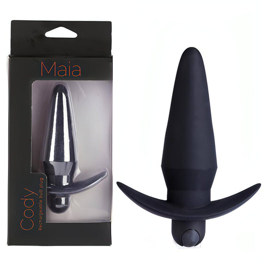 Maia Cody -  12.4 cm USB Rechargeable Butt Plug - Btantalized.com.au