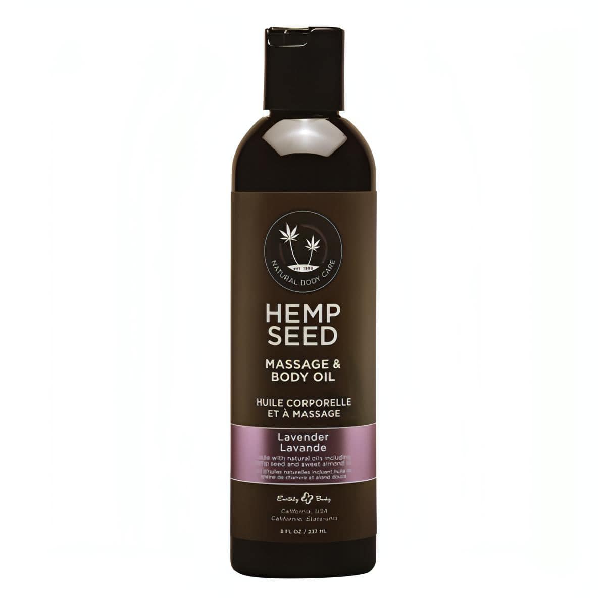 Hemp Seed Massage & Body Oil - Lavender Scented - 237 ml Bottle - Btantalized.com.au