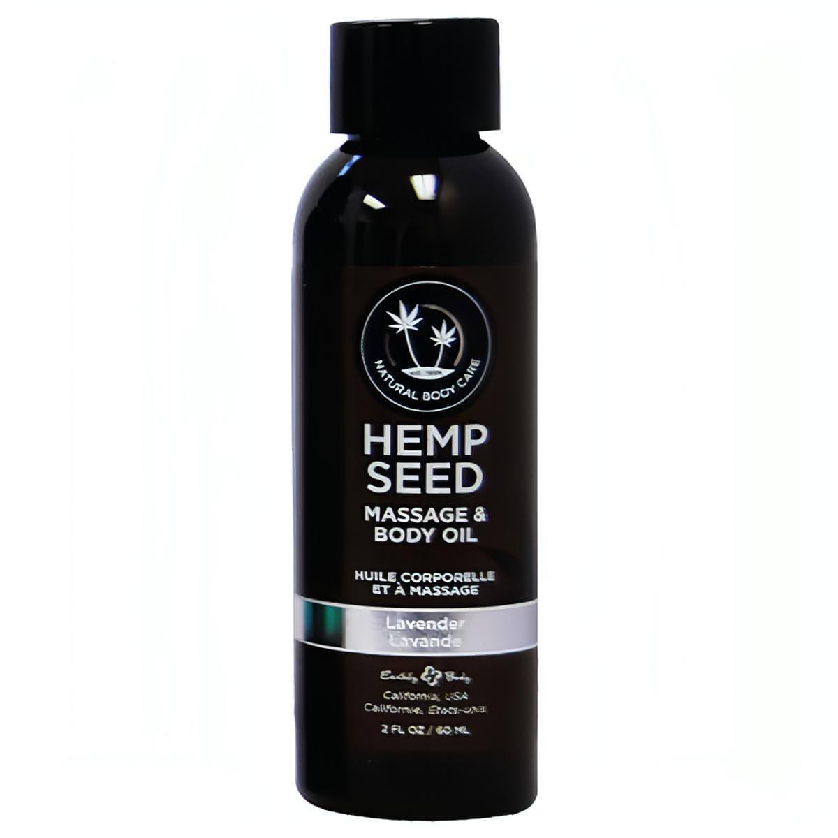 Hemp Seed Massage & Body Oil - Lavender Scented - 59 ml Bottle - Btantalized.com.au
