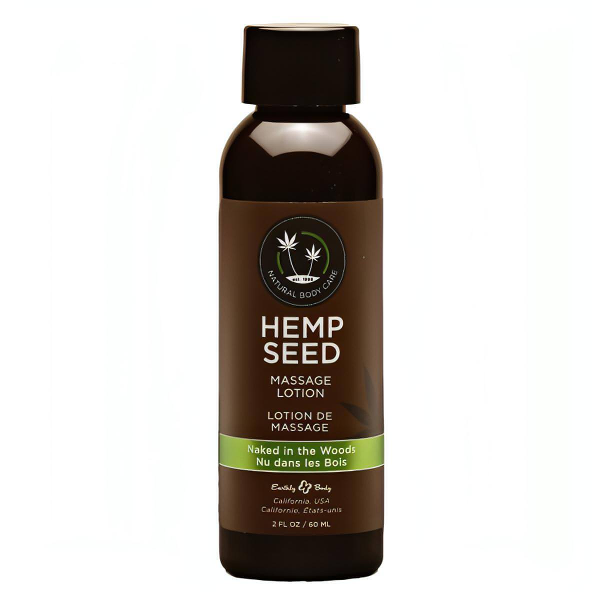 Hemp Seed Massage Lotion - Naked In The Woods ( Tea & Ginger) Scented - 59 ml Bottle - Btantalized.com.au