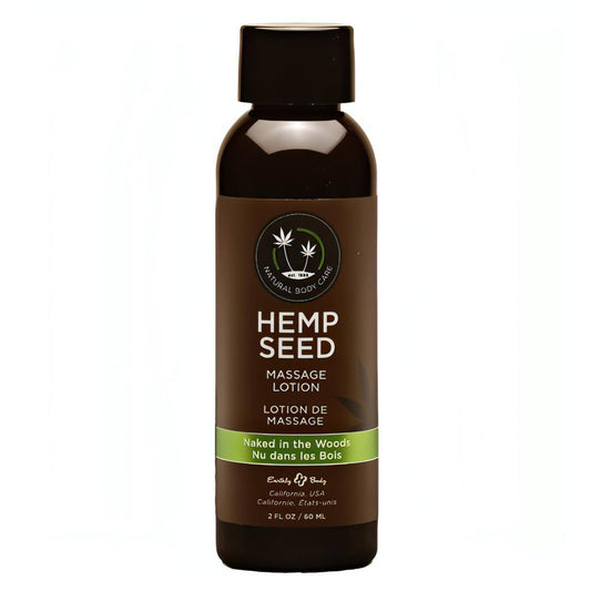 Hemp Seed Massage Lotion - Naked In The Woods ( Tea & Ginger) Scented - 59 ml Bottle - Btantalized.com.au