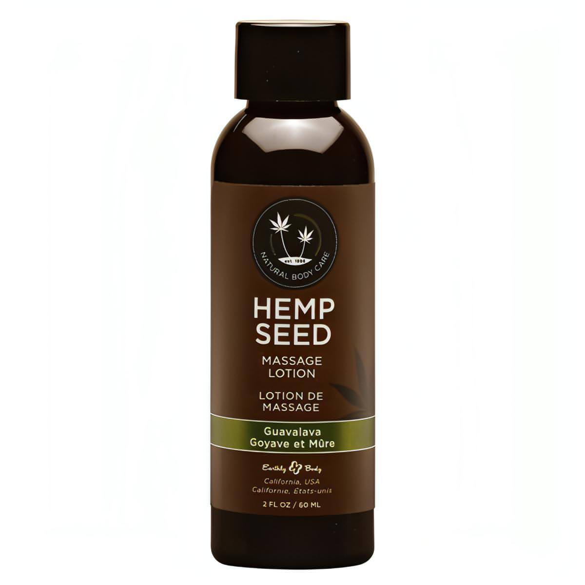 Hemp Seed Massage Lotion - Guavalava (Guava & Blackberry) Scented - 59 ml Bottle - Btantalized.com.au