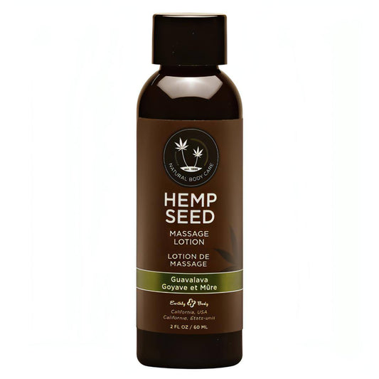 Hemp Seed Massage Lotion - Guavalava (Guava & Blackberry) Scented - 59 ml Bottle - Btantalized.com.au