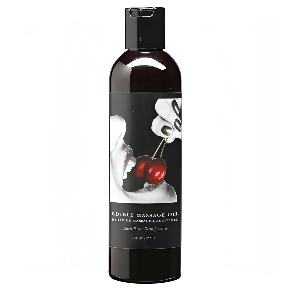 Edible Massage Oil - Cherry Burst Flavoured - 237 ml Bottle - Btantalized.com.au