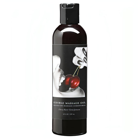 Edible Massage Oil - Cherry Burst Flavoured - 237 ml Bottle - Btantalized.com.au